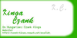 kinga czank business card